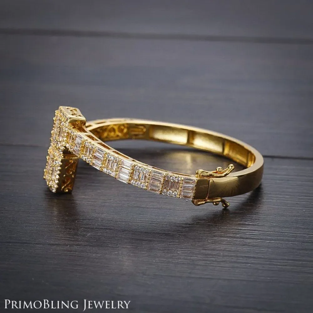 Luxury Iced Out Men's Bangle Bracelet
